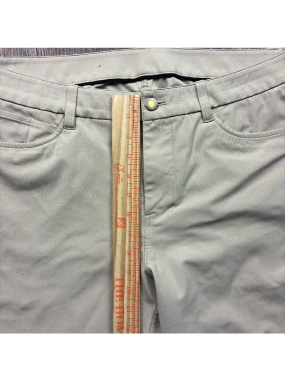 Lululemon Pants Mens 34x28 Khaki ABC Classic Fit Warpstream 5 Pocket Preppy